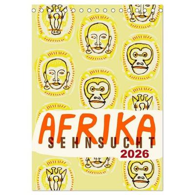 Afrika-Sehnsucht 2026 (Tischkalender 2026 DIN A5 hoch), CALVENDO Monatskalender