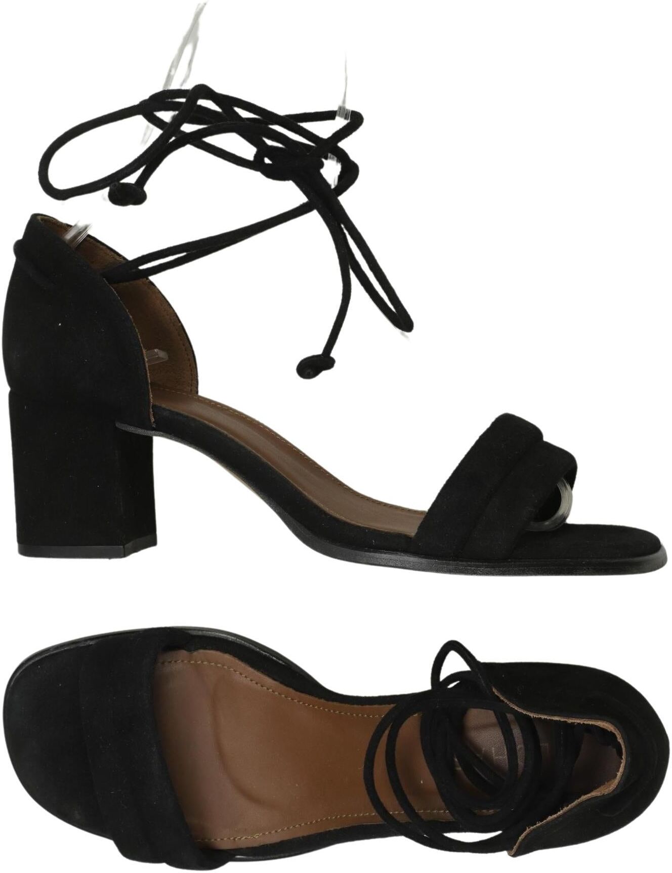 Alohas Damen Sandalen, Schwarz, Gr. EU 38, kein / Etikett - Second Hand