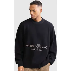 Redefined Rebel RRJacques Knit Oversized Fit Strickpullover black Gr. S