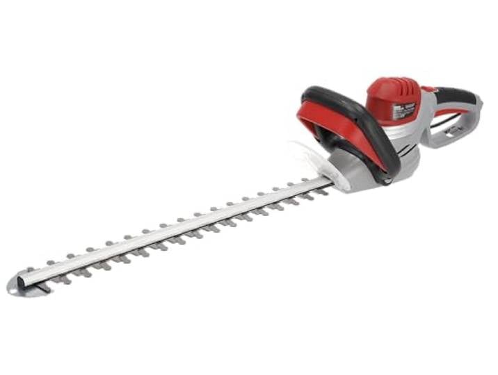 Elektrische Heckenschere 550/510 mm 600 W Garden DEDRA DED8694-51 mit drehbarem Griff und Handschutz, bis zu 20 mm Durchmesser, lasergeschnittene Messer, leichte Konstruktion