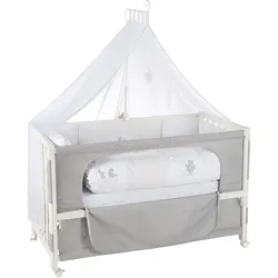 Room Bed 'Fox & Bunny', ca. 60 x 120 cm, höhenverstellbar, Beistellbett inkl. kompletter Ausstattung