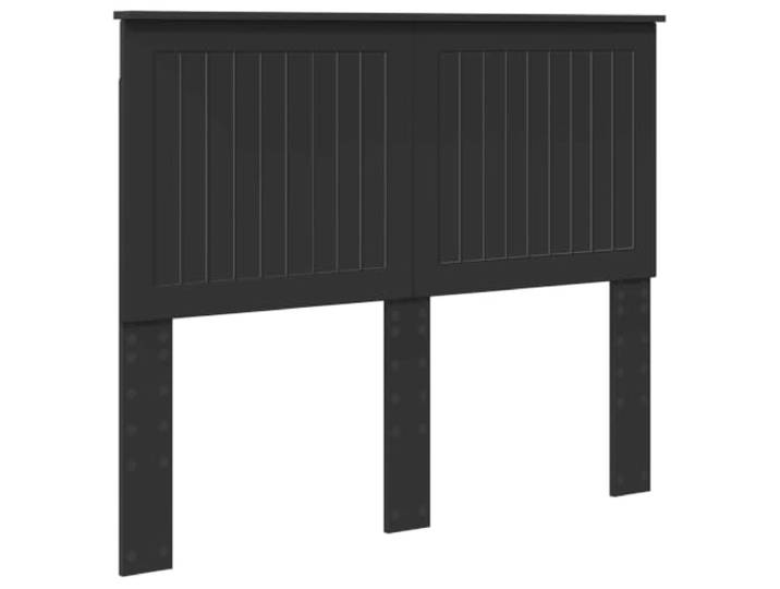 HGLADYU Modernes Kopfteil in rechteckigem Design mit schwarzer Eichen-Optik aus Holzwerkstoff, 120 cm breit