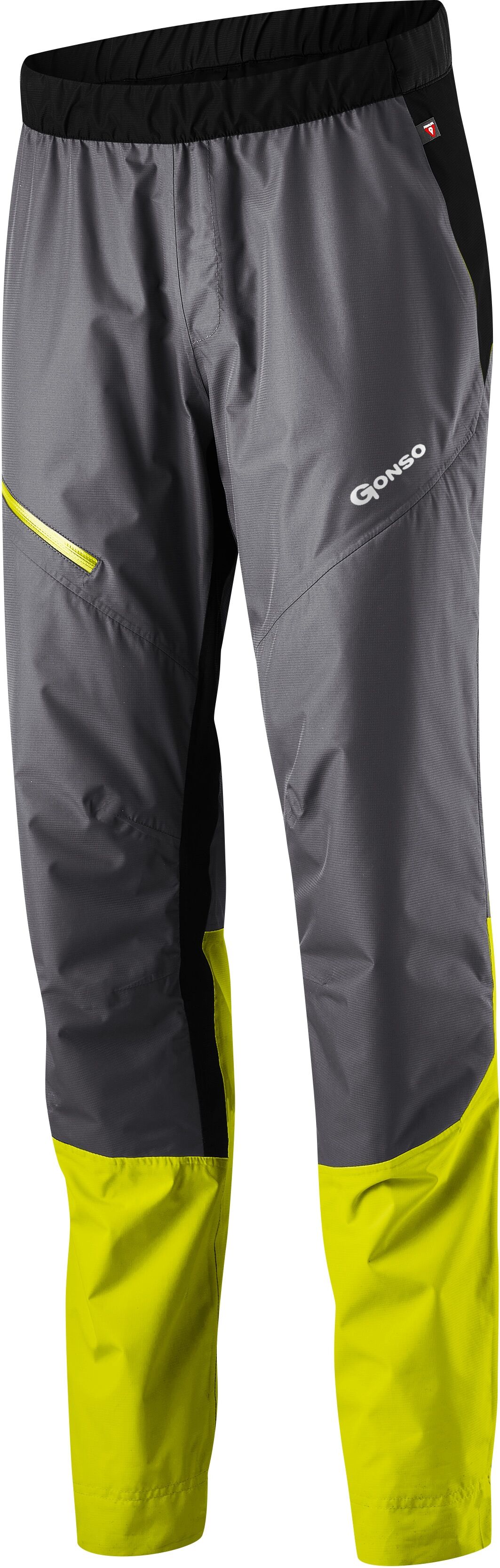 Fahrradhose GONSO "Save Pants Therm", Damen, Gr. 4XL, Normalgrössen, grau, 100% Polyester, Hosen Fahrradhose, Gefütterte Regenhose für sehr kalte Wintertage auf dem Rad. grau 4XL, Normalgrössen