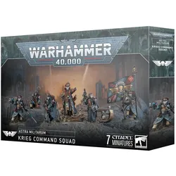 Games Workshop Warhammer 40k - Astra Militarum Escouade d'Etat Major de Krieg (Kunststoff)