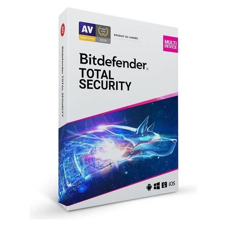 Bitdefender Total Security - 1 an - 5 appareils (5 User, 12 Monate) (35282650)