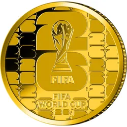 Goldmünze Offizielles Logo FIFA WM 2026TM