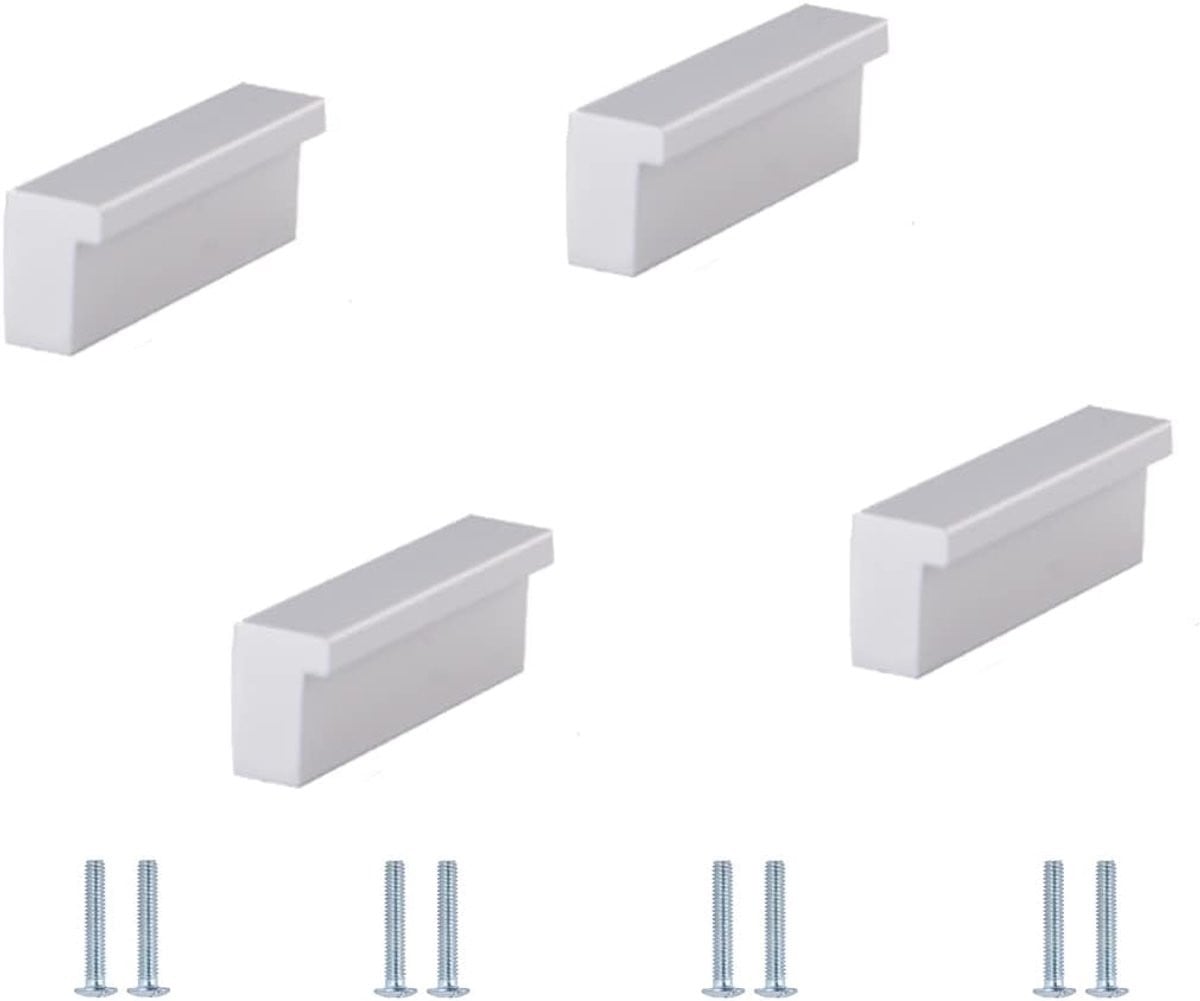 Set van 4 aluminium L-vormige kastgrepen voor keukenladen en meubels