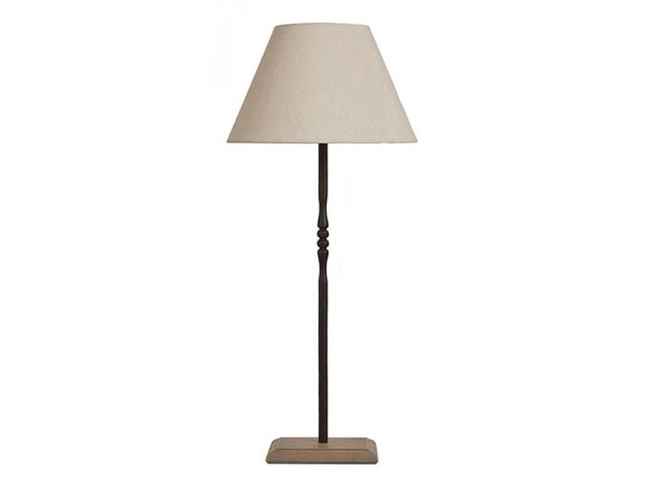 Lampe à poser en métal en résine gris