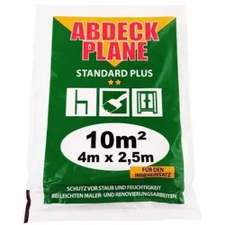 Abdeckplane Abdeckfolie HDPE 12 my „profi“ 4 m x 2,5 m