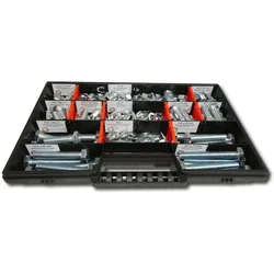 400 tlg Sechskantschrauben Sortiment mit Muttern Unterlegscheiben Federringen M8 // 12mm-70mm Schrauben Set