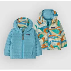 Patagonia Reversible Down Kids Jacke smudge / rutabaga white Gr. M6