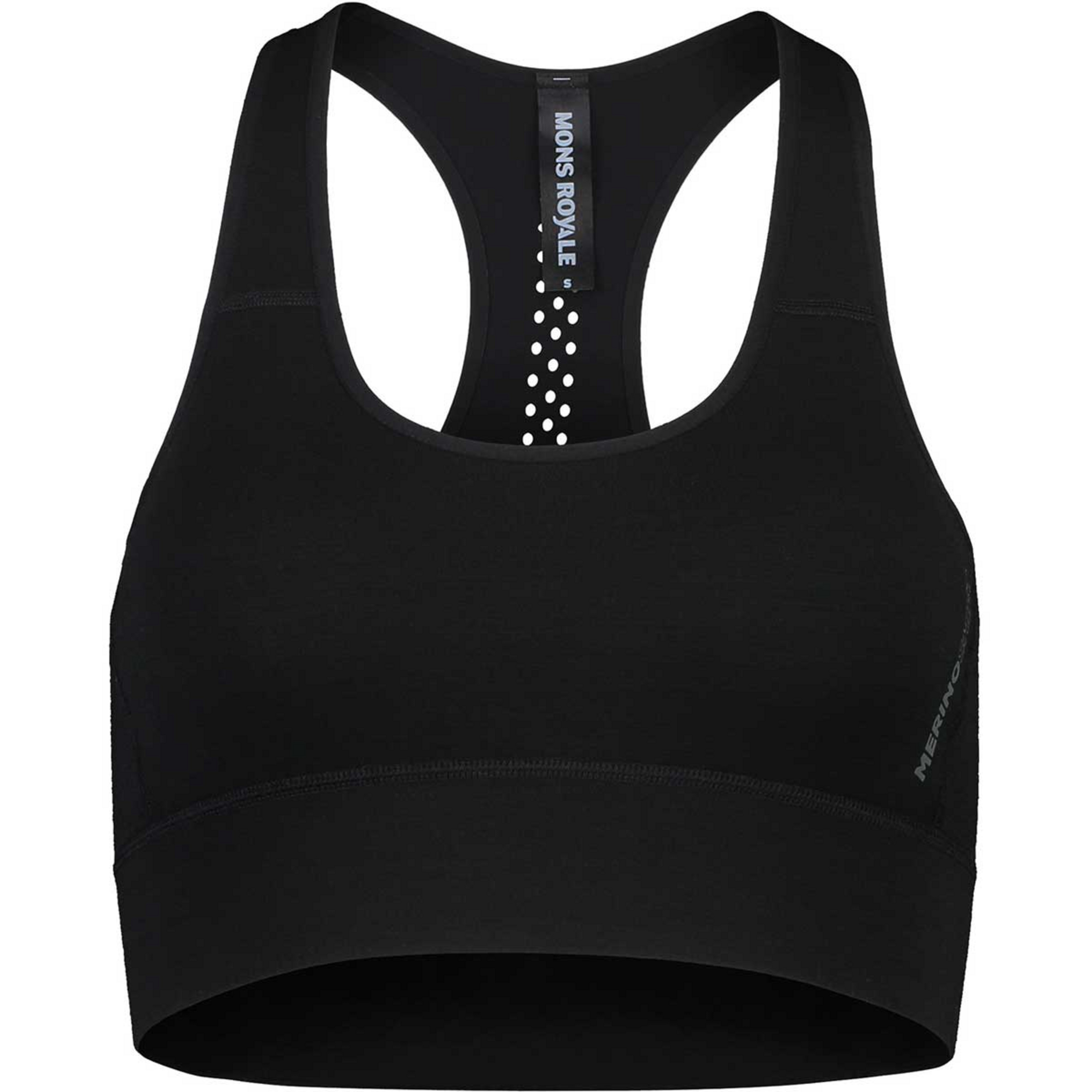 Mons Royale Stratos Shift Sports BH Damen Sport-BHs schwarz Größe XS Elastisch Merinowolle
