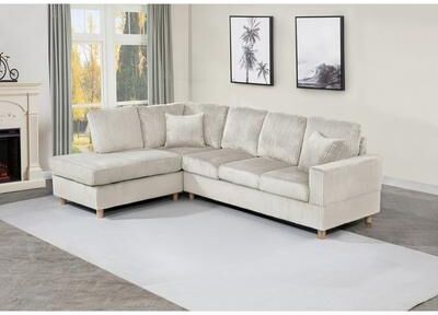 "Best Quality Furniture 3-Piece Sectional - 7'9"" x 10'6"""