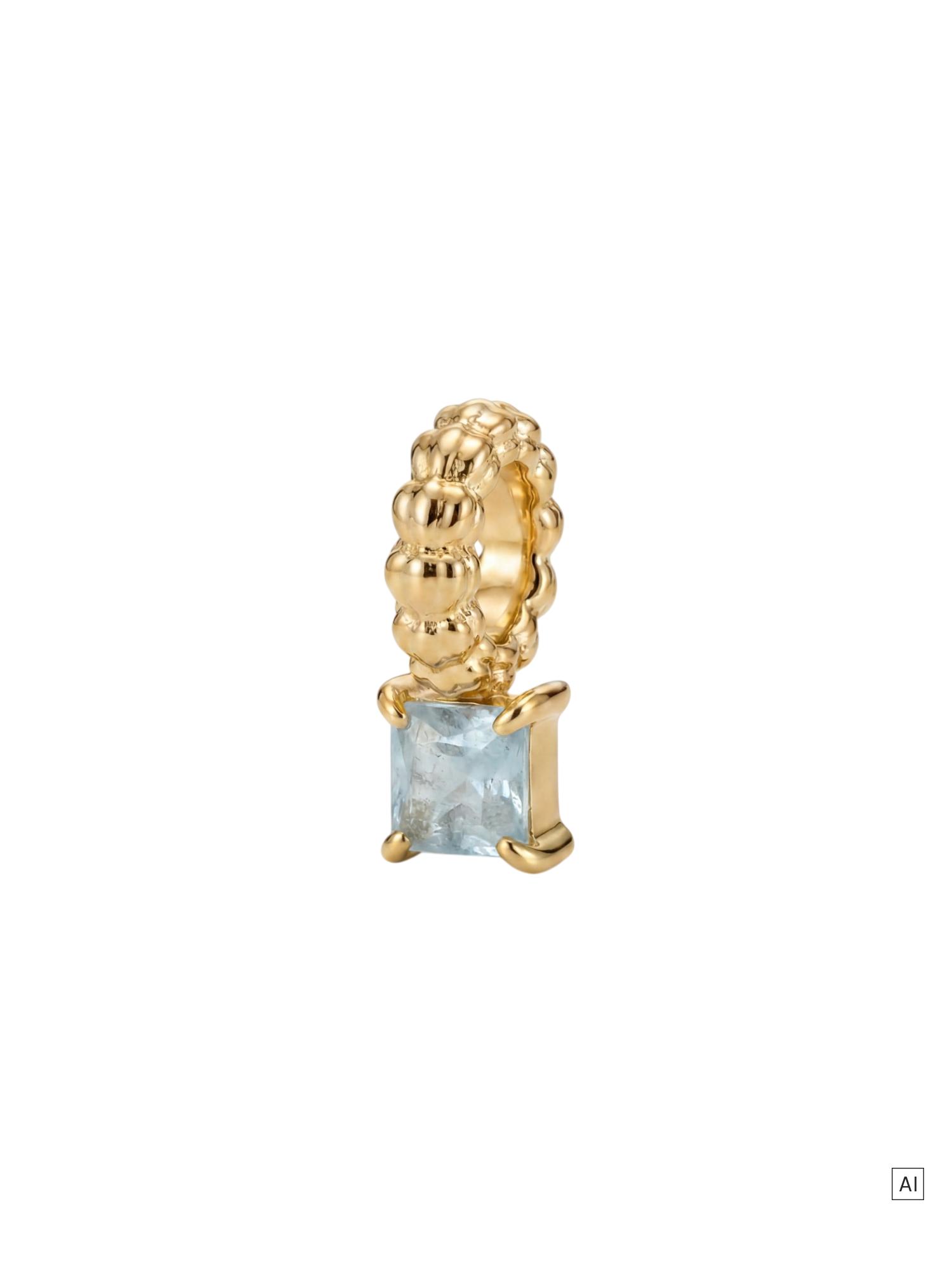 PURELEI LEI Geburtsstein Charm März Aquamarin