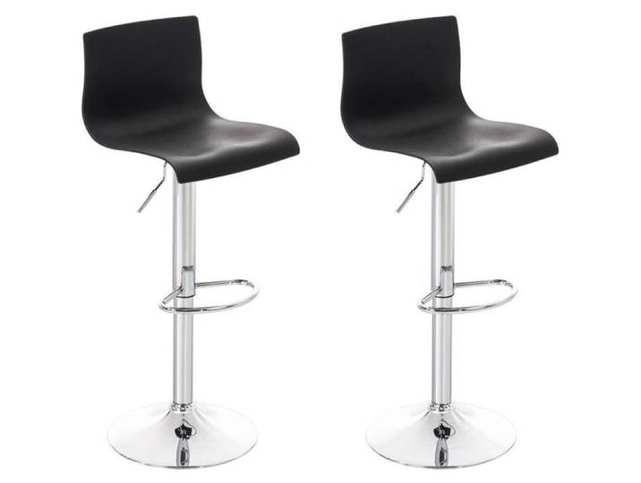 -CLP-Lot de 2 tabouret de bar Hover Assise Plastique et Piètement Métal chromé-Array
