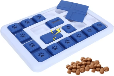 Inspire Picks Interactive Slow Feeder Dog Toy Puzzle Food Dispenser For IQ Training sl3 Blue
