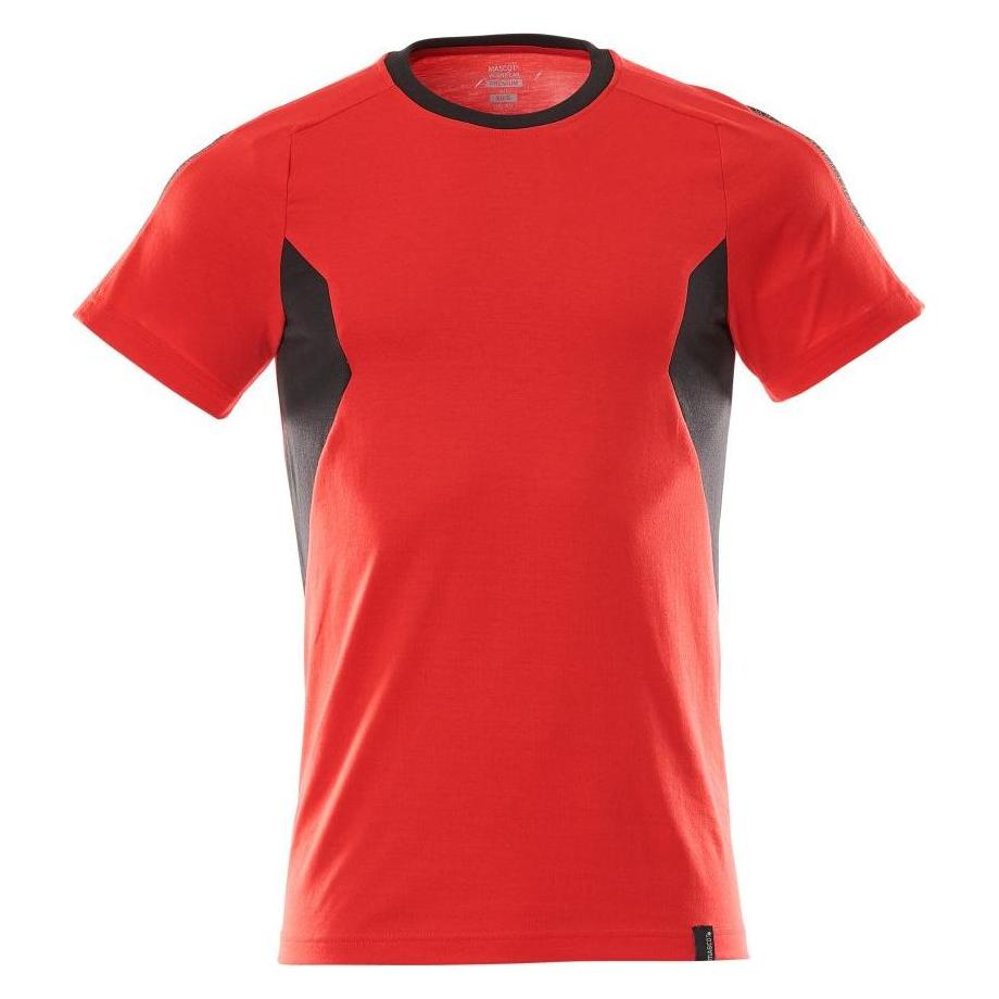 Mascot T-Shirt, moderne Passform T-shirt Grösse S ONE, verkehrsrot/schwarz (One Size, S) (229309)