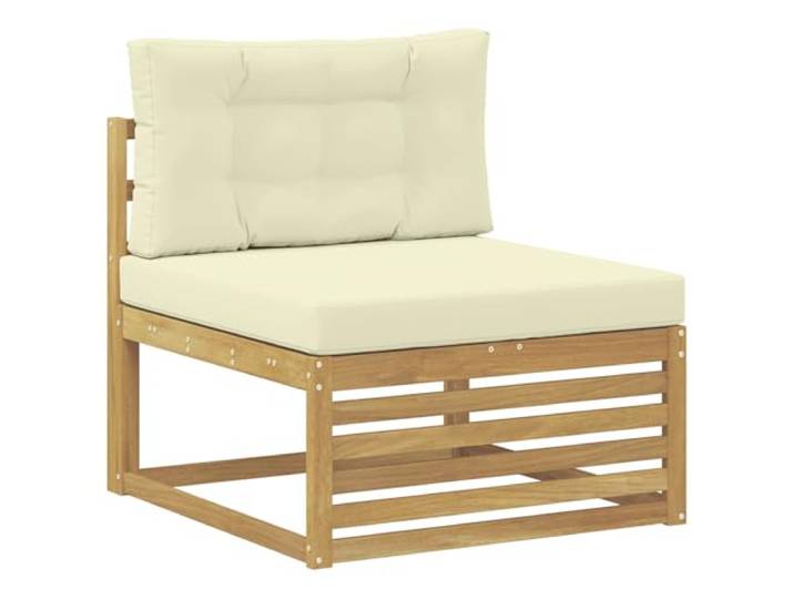 KTHLBRH Sofa-Set für den Außenbereich, 4-teilig, cremeweiß, Polyester Für Terrasse und Garten, 4-Sitzer, strapazierfähiger Stoff, leicht zu reinigen