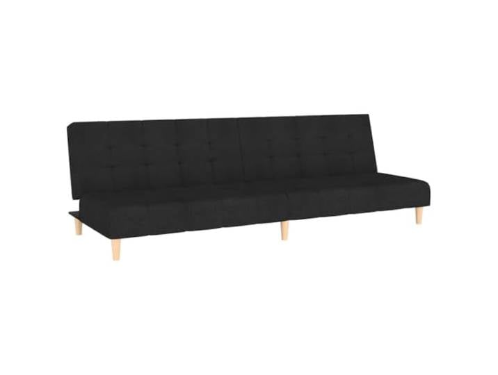 GHVBNMF Schlafsofa 2-Sitzer Klappbar Schwarz Polstersofa Bettfunktion Verwandelbares Funktionssofa mit verstellbarer Rückenlehne für Gästezimmer, Studentenzimmer, Büro und kleine Wohnungen.