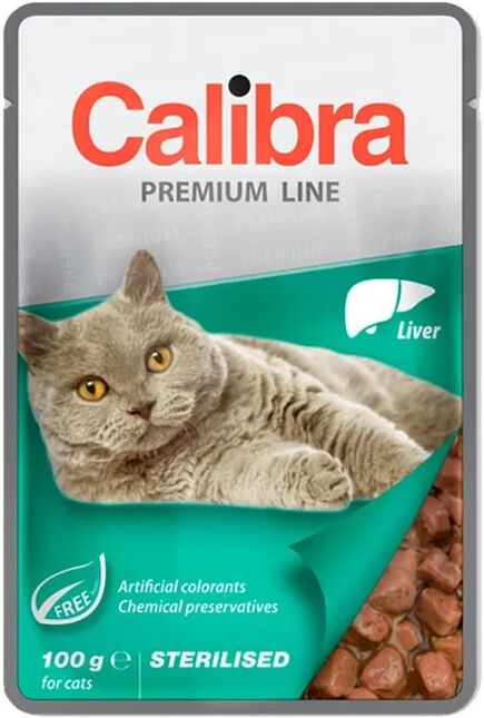 Calibra Cat Sterilised Premium Line Fígado 24 Unds 100g