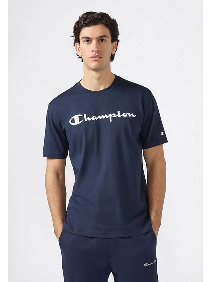 Champion Shirt in Dunkelblau - XXL