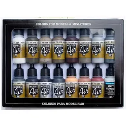 Vallejo, Künstlerfarbe + Bastelfarbe, Alterungs-Set - Model Air (17 ml)