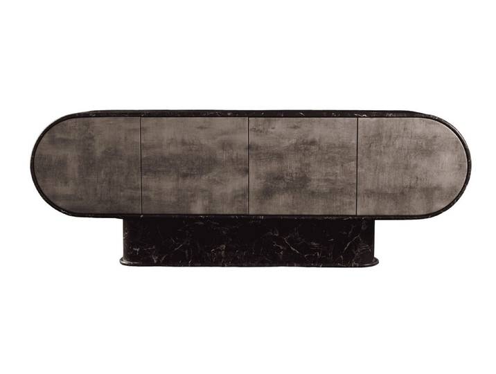 Xlmoebel Beistelltisch Moderner schwarzer Beistelltisch aus Metall für das Wohnzimmer (Einzeltisch, 1-St., 1x Beistelltisch), Made in Europa