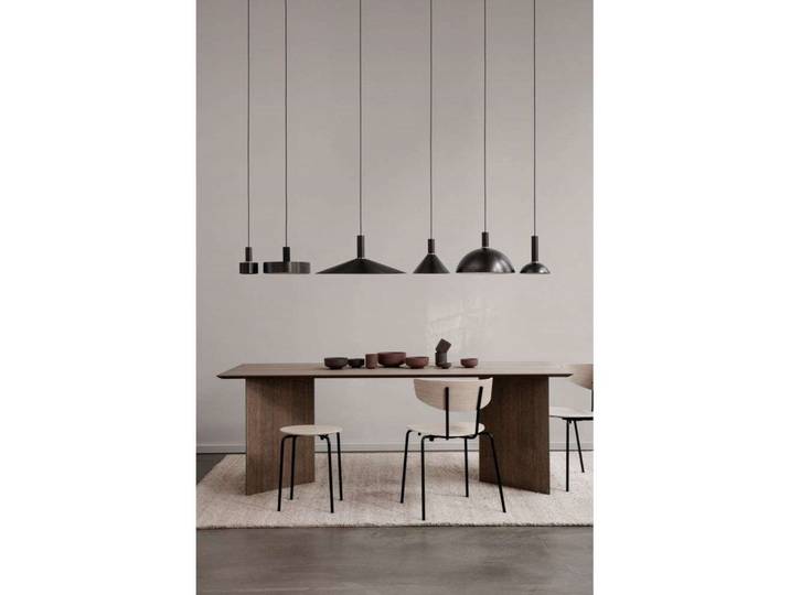 Collect Pendelleuchte Cone Low Black - Ferm Living - Wohnzimmer - Metall