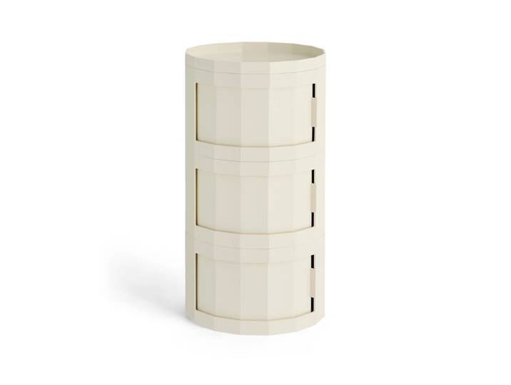 HAY - Facet Cabinet 30 mit Füssen und Rollen, eggshell