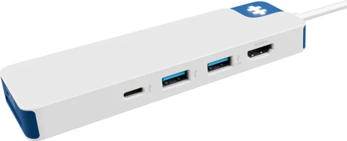 Targus Hyper Drive Dock HD4102BUGL Flex 8 USB-C 100W weiß/blau
