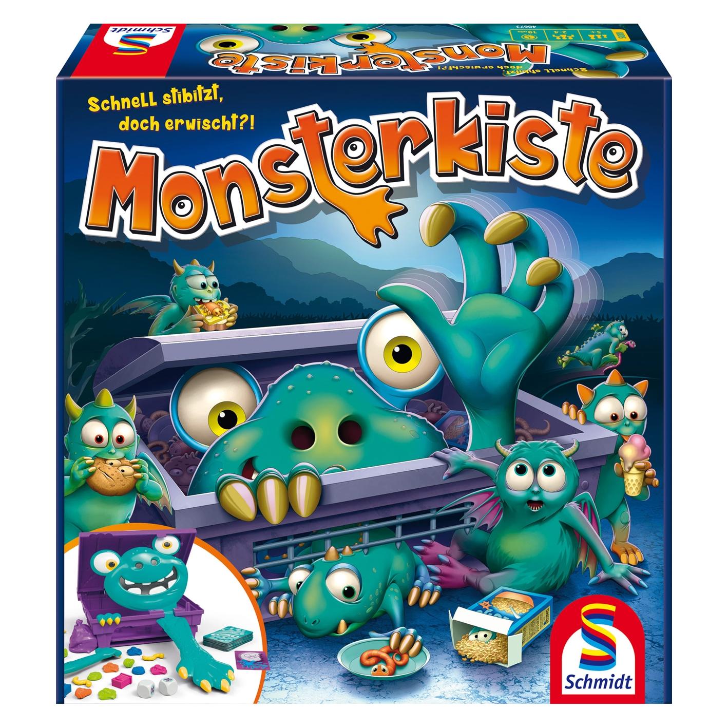 Schmidt Spiele Monsterkiste (Deutsch, Englisch, Französisch, Italienisch, 2 - 4 Spieler) (40673)