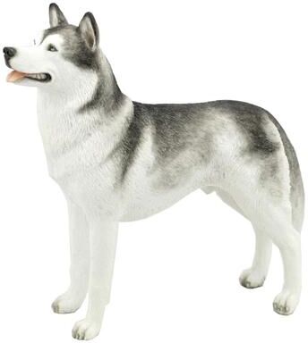 Unicorn Studio 5.71 in L Siberian Husky Figurine Poly Resin