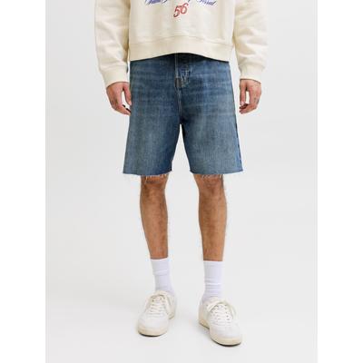 Bermudas JACK & JONES "JJITONY JJCOOPER ST 796 SN", Herren, Gr. M, N-Gr, blau (blau denim), Denim/Jeans, Obermaterial: 100% Baumwolle, kniefrei, Hosen Bermudas