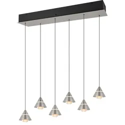 Trio LED-Pendelleuchte Romeo Metall Silber