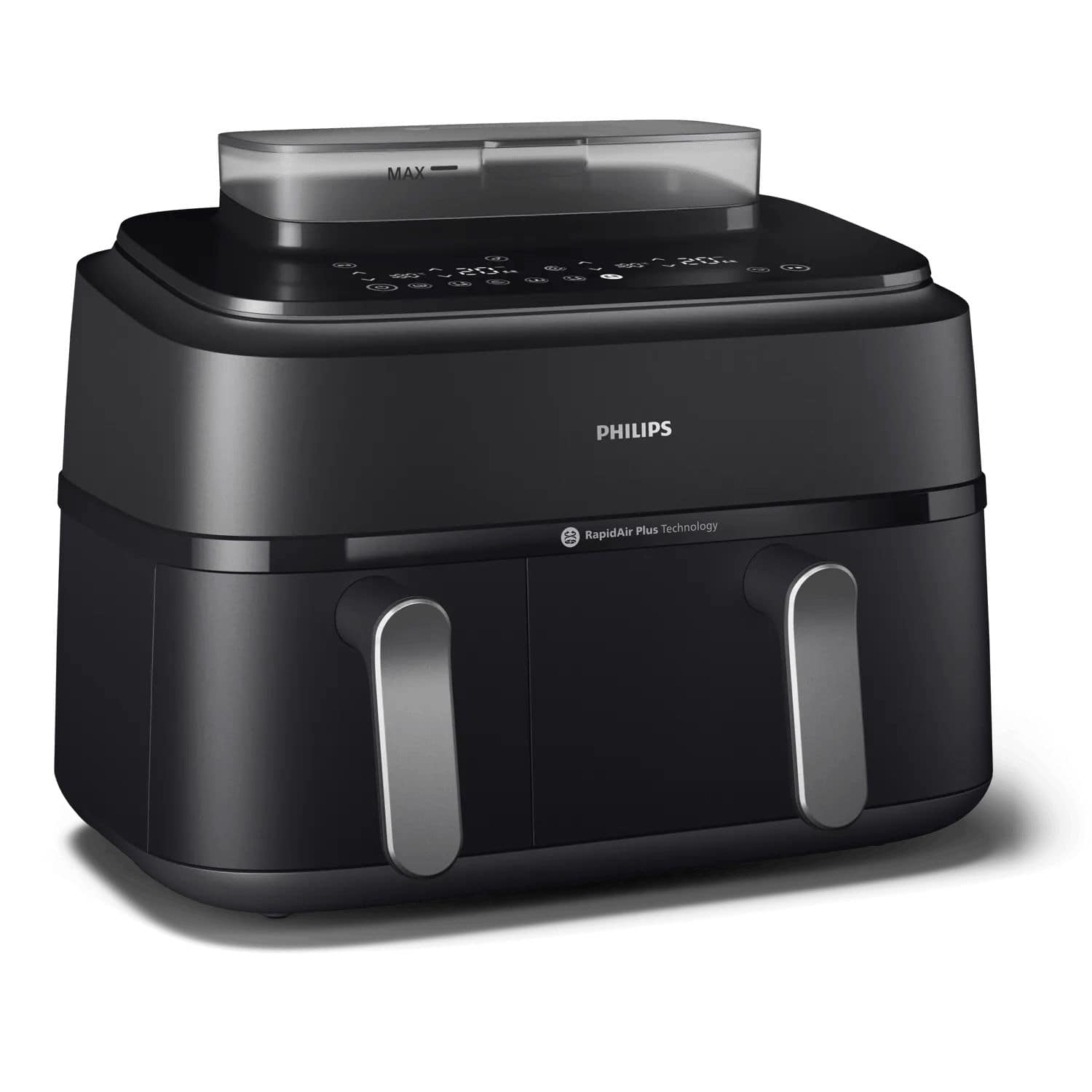 Philips Series 5000 NA551/00 Doppel Heißluftfritteuse 9 l 2750 W (Schwarz, Silber)