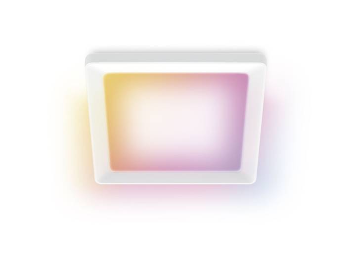 WiZ Panel Ceiling SQ 17W W 22-65K RGB - LED - Lichtfarbe: Warmweiss – Neutralweiss - Material: Plastik- LED Energiesparlampe