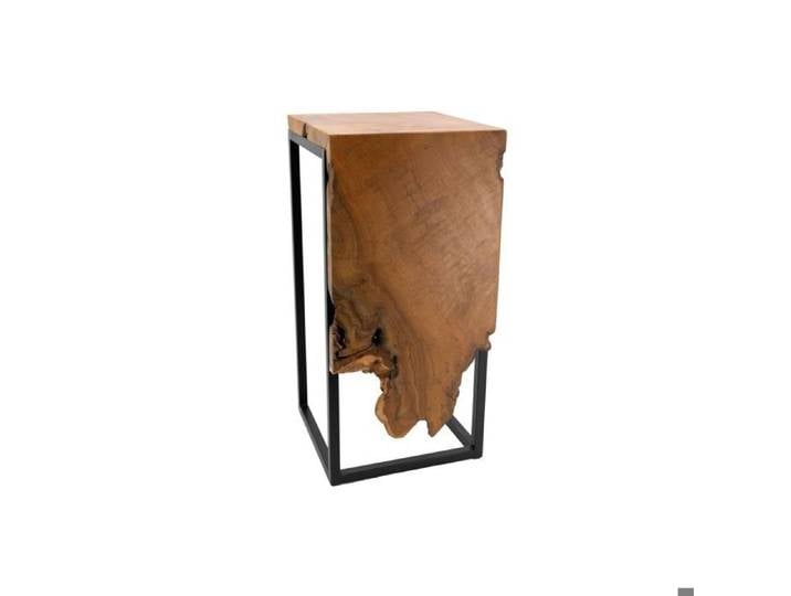Console en teck et métal - Arden Sellette carrée