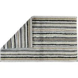 Stripes Badezimmer-Teppich 60 x 100 cm grau