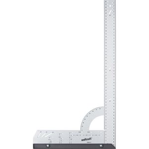Wolfcraft Anschlagwinkel 5206000, aus Metall, Universalwinkel mit wechselbaren Anschlag, 500mm