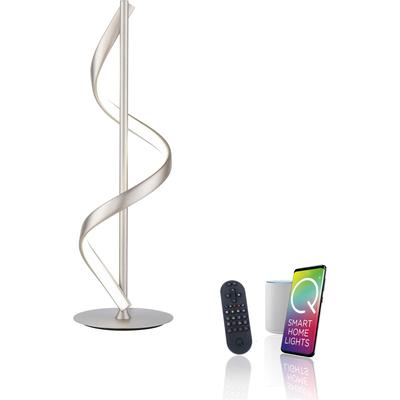 LED Tischleuchte "Q-SWING", silber (stahlfarben), 1, Ø 15,5cm H: 50cm, 1 Stk., NEUHAUS Q SMART HOME LIGHTS, Leuchten, LED Tischleuchte