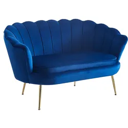 SalesFever »Arielle« Sofa dunkelblau  – erhältlich in 2 Ausführungen