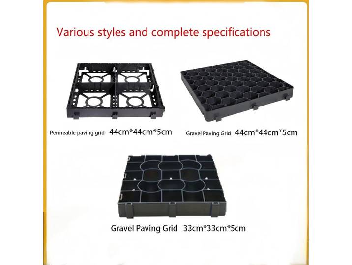 Grille pour pavés, gravier et pelouse - Grille perméable en HDPE pour renforcement du sol, pour jardin, terrasse, entrée, trottoir, parking - Tapis robuste et résistant aux charges pour l'aménagement