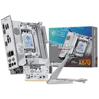 MSI Mainboard "MPG X870I EDGE TI EVO WIFI", 'weiß, B:17cm H:6,1cm T:17cm, Mainboards