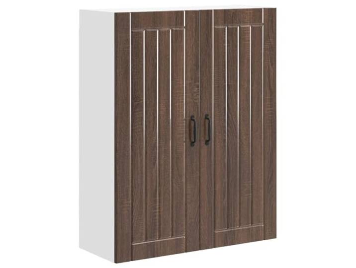 IBUQDDV Wandschrank Lucca Brauneiche 80 x 31 x 100 cm Holzwerkstoff Geschirrspüler-Paneel, Holzwerkstoff, Rahmen, rechteckig, Innenbereich, moderne Küche, Brauneiche