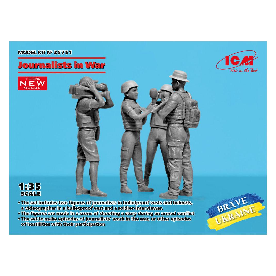 ICM Journalists in War (4 figures) (100% new molds) (35751)
