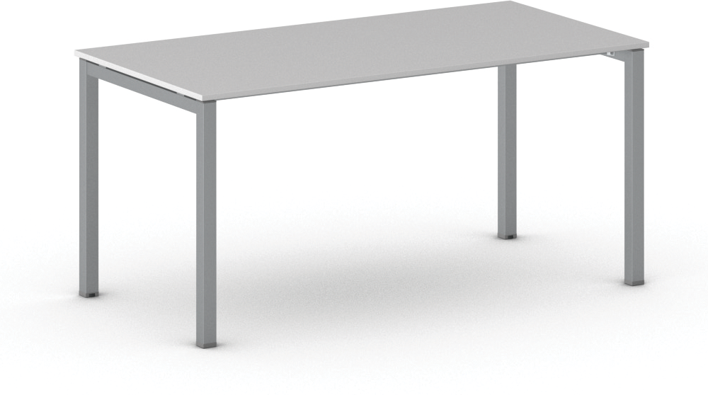 B2B Partner Büroschreibtisch METAL 160x80 cm, grau