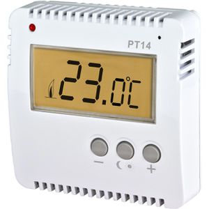 Elektrobock Raumthermostat PT14, digital, mit Bedientasten, Aufputz