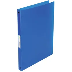 Ringmappe, A4, 4-Ring, 16mm, transluzent blau Q-CONNECT KF02918