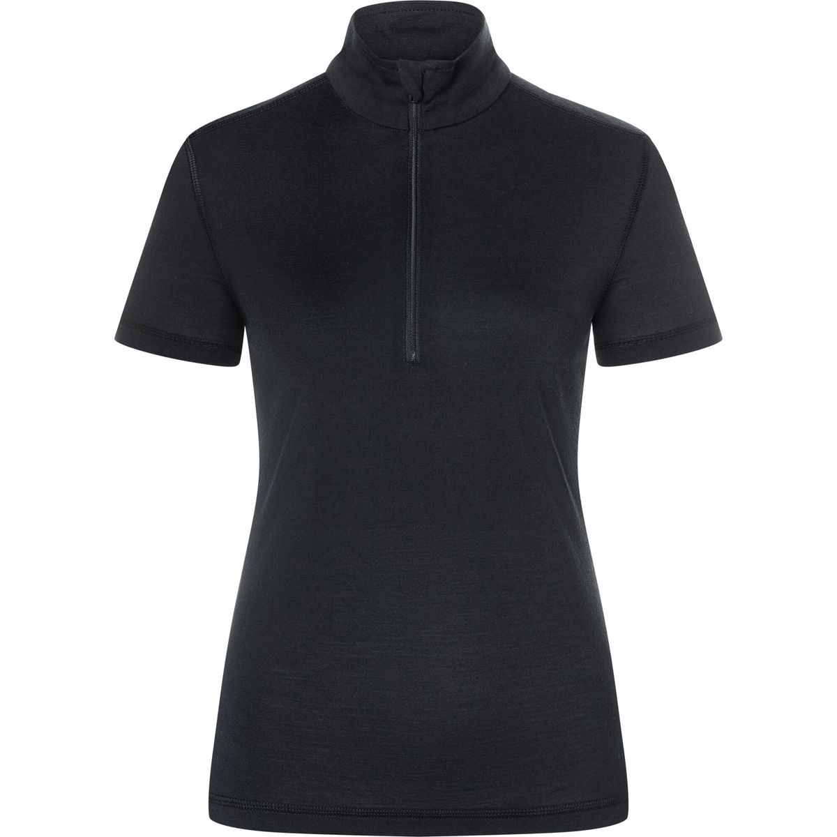 Super.Natural W TUNDRA175 Zip 1/4 Tee jet black (872) M SNW024470872M