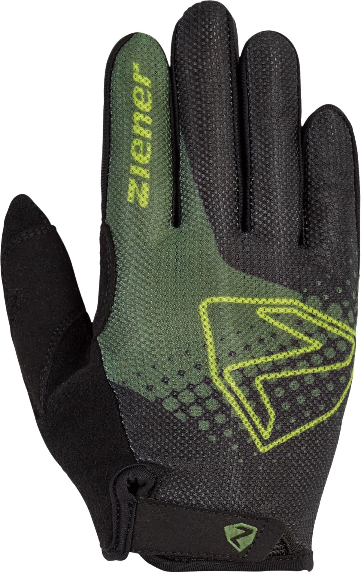 Fahrradhandschuhe ZIENER "COLO-Z JUNIOR", Kinder, Gr. L, grün (crocodile), Materialmix, Handschuhe Fahrradhandschuhe crocodile L